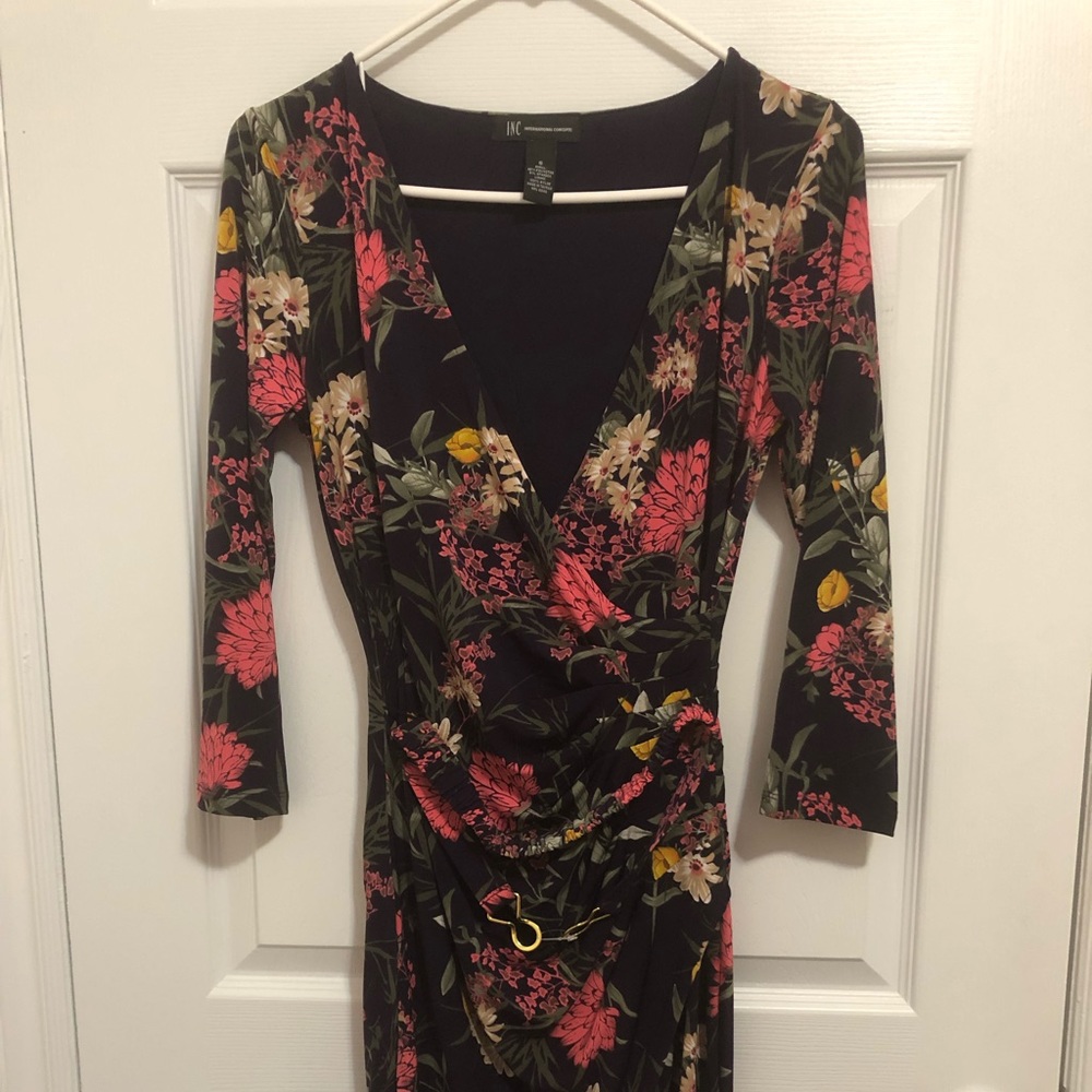 NWOT INC Violet Wrap Dress